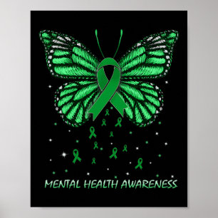 Mental Health Awareness Butterfly Poster