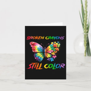 Mental Health Awareness Butterfly Still Colour Bro Card