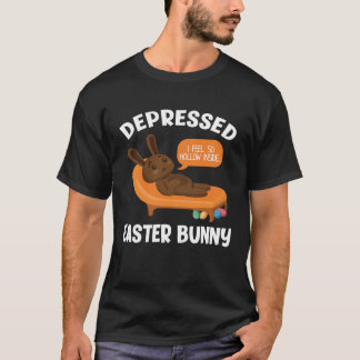 Mental Health Awareness Chocolate Bunny Funny East T-Shirt