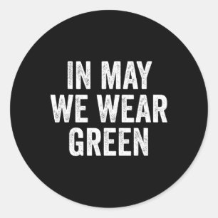 Mental Health Awareness Classic Round Sticker