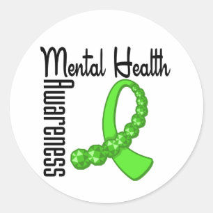 Mental Health Awareness Classic Round Sticker