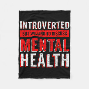 Mental Health Awareness Depression Fleece Blanket
