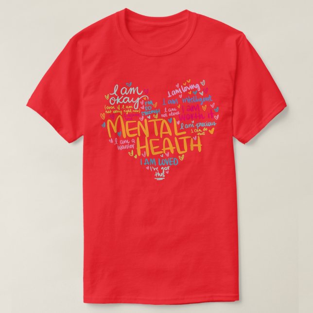 Mental Health Awareness Depression Pullover Heart  (Design Front)