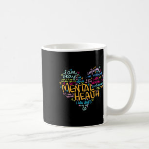 Mental Health Awareness Depression Pullover Heart  Coffee Mug