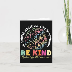 Mental Health Awareness Depression Suicide Prevent Card