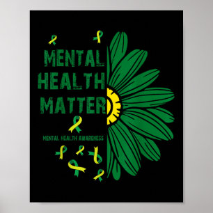 Mental Health Awareness Depression Women Girl Kids Poster