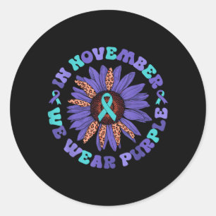 Mental Health Awareness Design 2 Classic Round Sticker