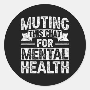 Mental Health Awareness Design For Neurodiverse Se Classic Round Sticker