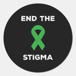 Mental Health Awareness End The Stigma Classic Round Sticker