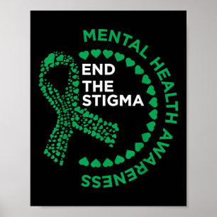 Mental Health Awareness End The Stigma Mental Heal Poster
