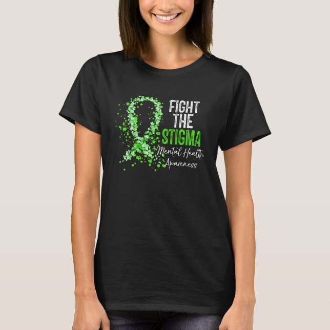 Mental Health Awareness Fight The Stigma For Kid M T-Shirt (Front)