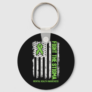 Mental Health Awareness Fight the Stigma Mental H Key Ring