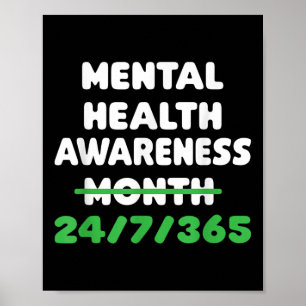 Mental Health Awareness For Suicide Prevention  Poster