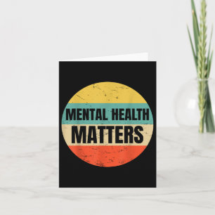 Mental Health Awareness Gift For A Therapist Menta Card