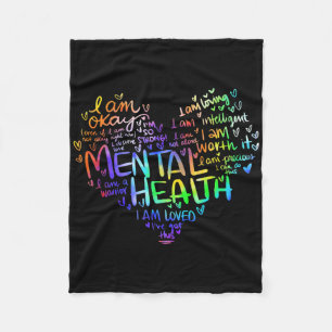 Mental Health Awareness Gifts Depression 1 Fleece Blanket