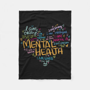Mental Health Awareness Gifts Depression Comfort C Fleece Blanket