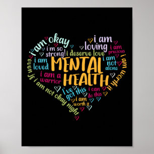 Mental Health Awareness Gifts Depression Poster