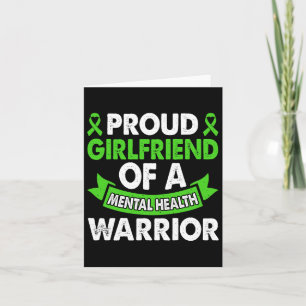 Mental Health Awareness Girlfriend Warrior Mental Card
