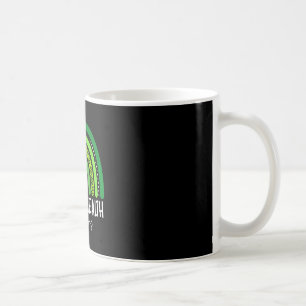 Mental health awareness green rainbow brain coffee mug