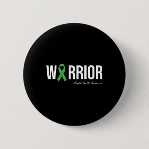 Mental Health Awareness Green Ribbon 2  6 Cm Round Badge