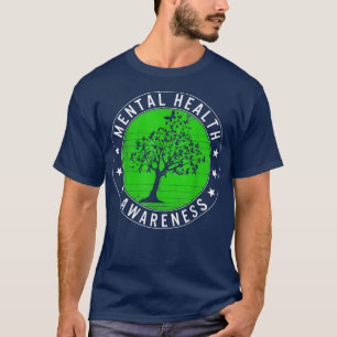 Mental Health Awareness Green Ribbon Butterfly Dif T-Shirt