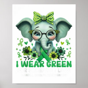 Mental Health Awareness Green Ribbon For The Warri Poster