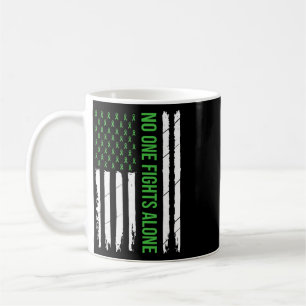 Mental Health Awareness Green Ribbon Small_1  Coffee Mug