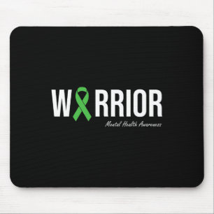 Mental Health Awareness Green Ribbon Small Mouse Pad