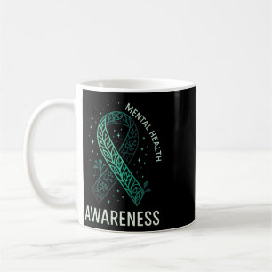 Mental Health Awareness - Green Ribbon Support Coffee Mug