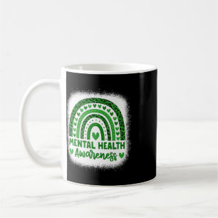 Mental Health Awareness Green Ribbon Women Mental Coffee Mug