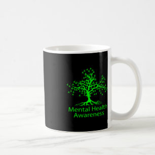 Mental Health Awareness Green Tree Mental Health A Coffee Mug