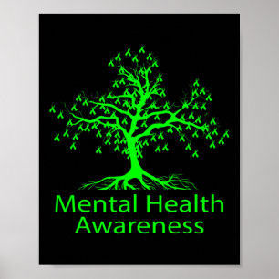 Mental Health Awareness Green Tree Mental Health A Poster
