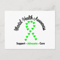 Mental Health Awareness Heart Ribbon