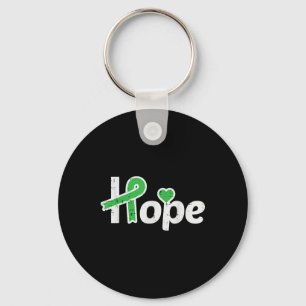 Mental Health Awareness Hope Green Ribbon Women Ki Key Ring