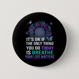 Mental Health Awareness Image 6 Cm Round Badge