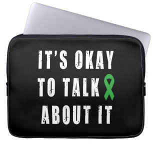 Mental Health Awareness It's Okay To Talk About It Laptop Sleeve