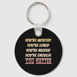 Mental Health Awareness Kindness Positivity Key Ring