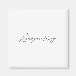 Mental Health Awareness - lexapro 10mg' - Cursive Magnet