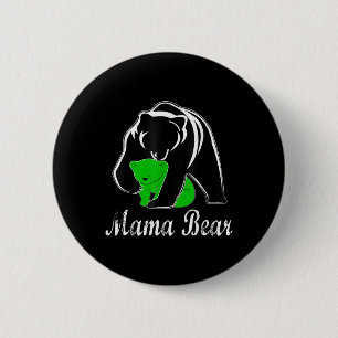 Mental Health Awareness Mama Bear Support Mental H 6 Cm Round Badge