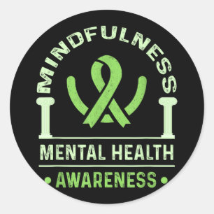 Mental Health Awareness Mental Health Employee Min Classic Round Sticker
