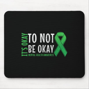 Mental Health Awareness Mental Health S Green Ribb Mouse Pad