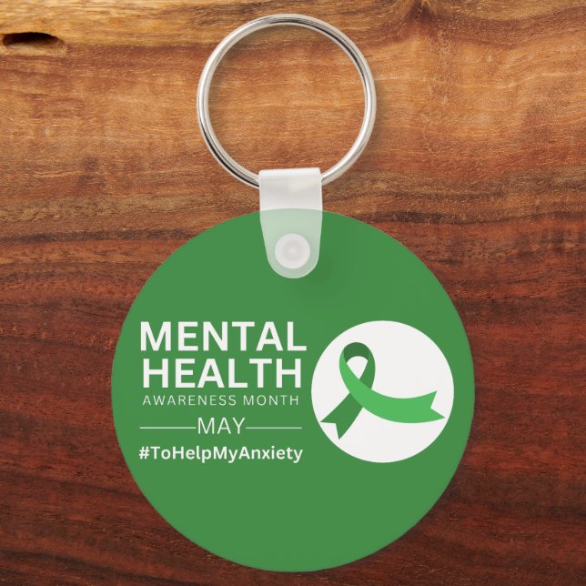 Mental Health Awareness Month  | Anxiety Key Ring (Front)