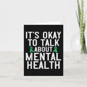 Mental Health Awareness Month Shirt Suicide Awaren Card