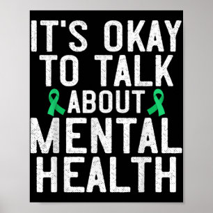 Mental Health Awareness Month Shirt Suicide Awaren Poster