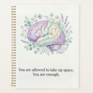 Mental Health Awareness Notebook – “You Are Enough Planner