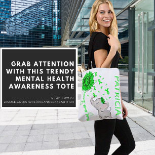 Mental Health Awareness Personalised Tote Bag