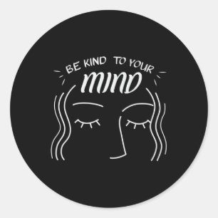 Mental Health Awareness Premium _2 Classic Round Sticker