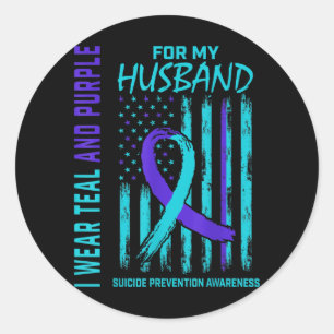 Mental Health Awareness Prevention Month Classic Round Sticker