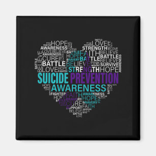 Mental Health Awareness Prevention Month Wall Art Magnet
