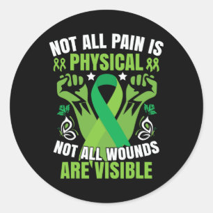 Mental Health Awareness Quote Classic Round Sticker